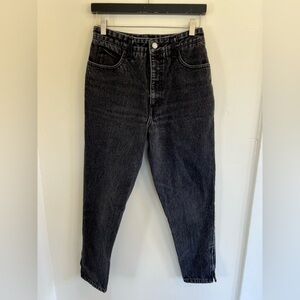 90s Vintage Guess Black Straight Leg Denim Mom Jeans
